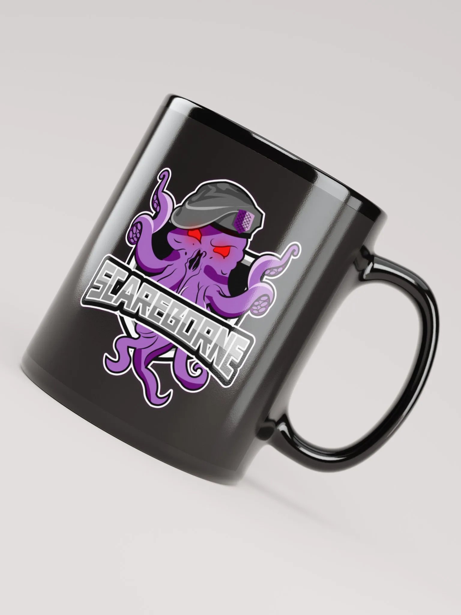Left-Handed Logo Black Mug product image (4)