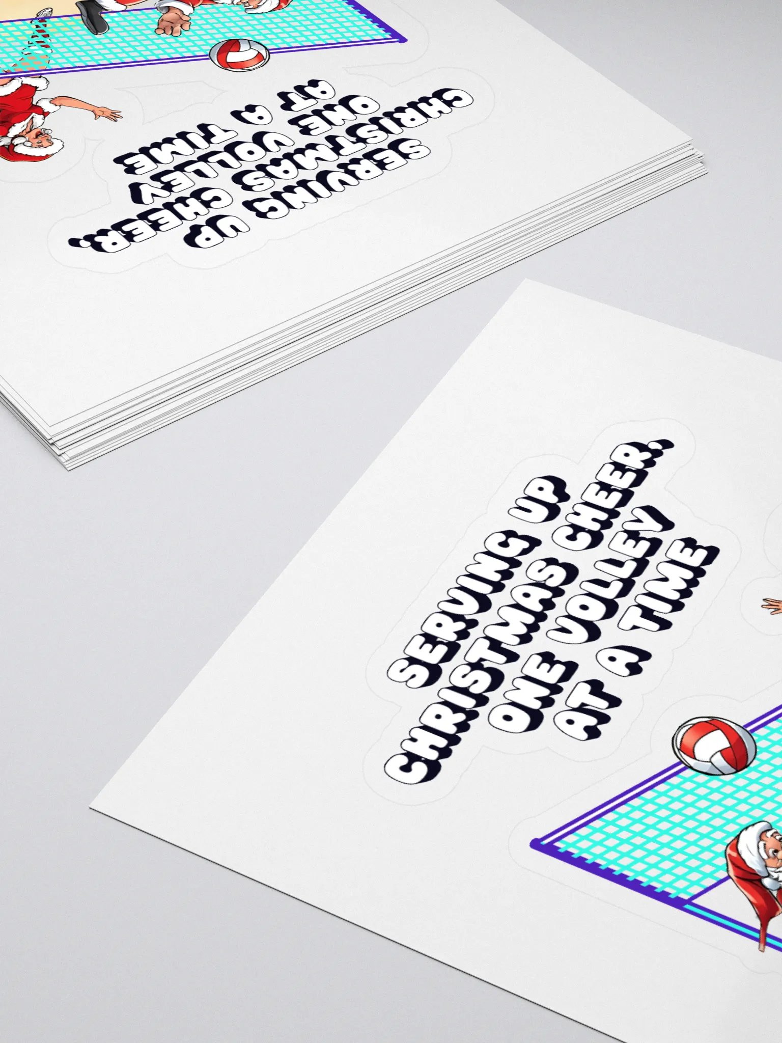 Serving Up Christmas Cheer, One Volley At A Time Sticker product image (4)