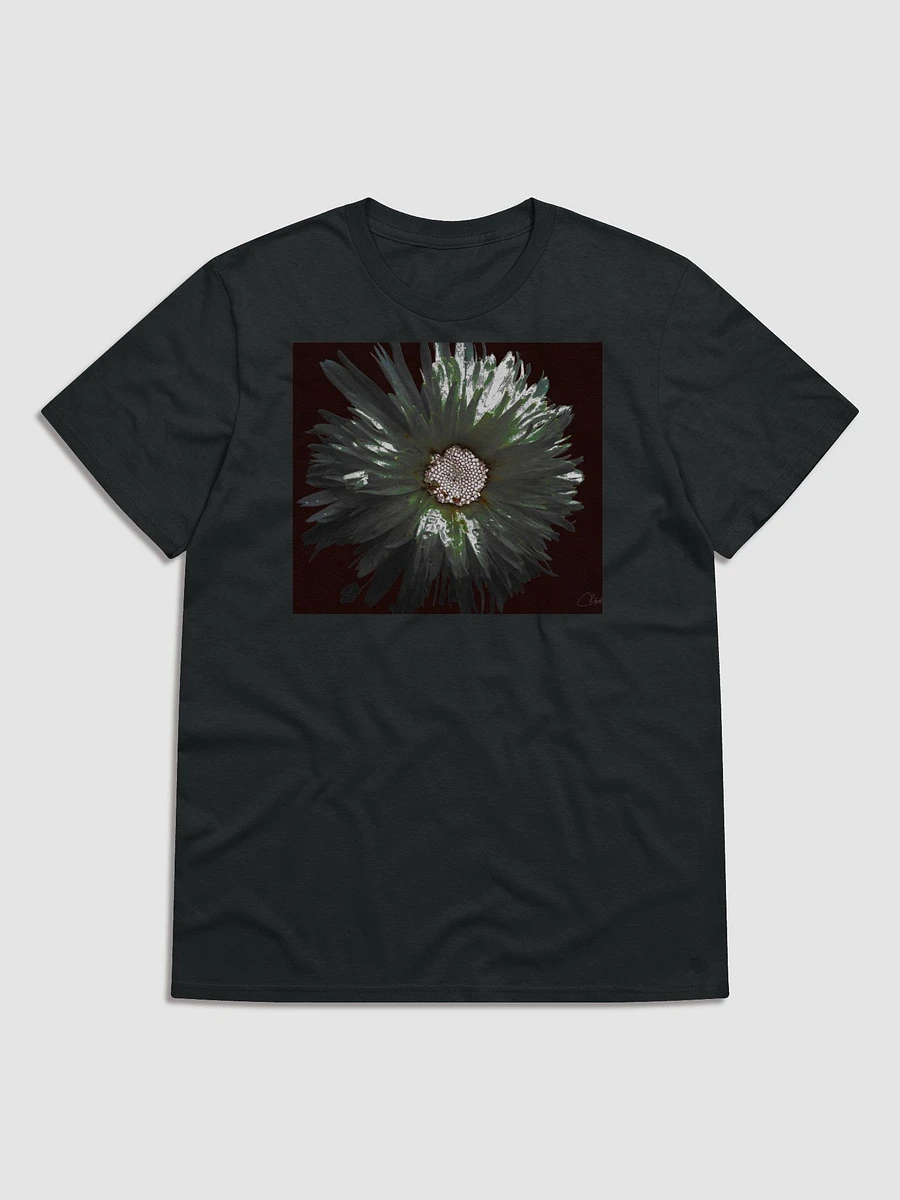 Abstract Silver and White Daisy Flower Women's T Shirt product image (2)