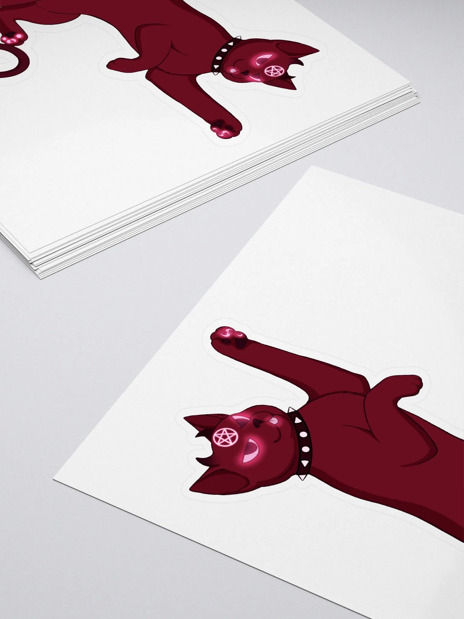 Bowtie Demon Cat Sticker product image (4)