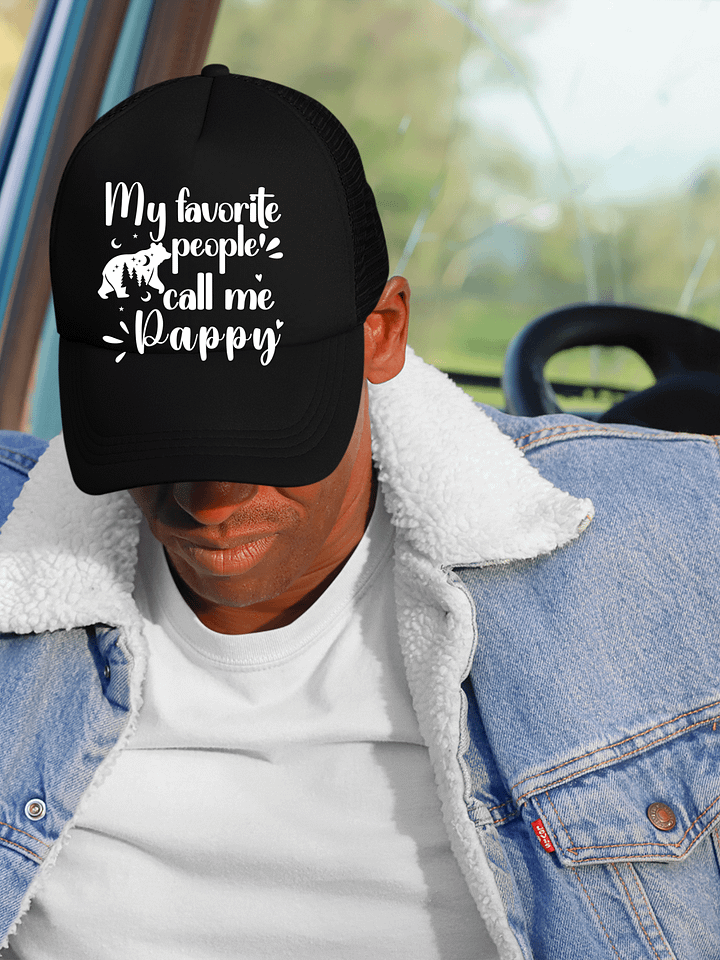 My Favorite People Call Me Pappy, Grandpa Foam Trucker hat product image (1)