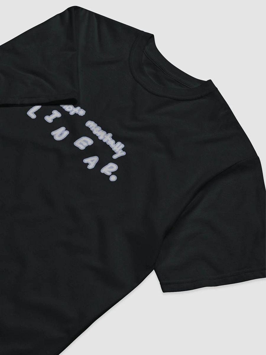 *not* mentally linear (lined design, #BDCAEF) unisex eco tee product image (5)