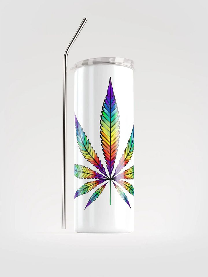 Rainbow Cannabis Stainless Steel Tumbler product image (2)
