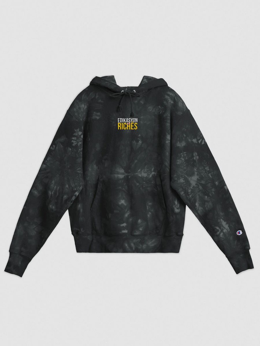 Edikasyon se Richès Champion Tie-Dye Hoodie – Bold Colors. Bigger Message. product image (1)