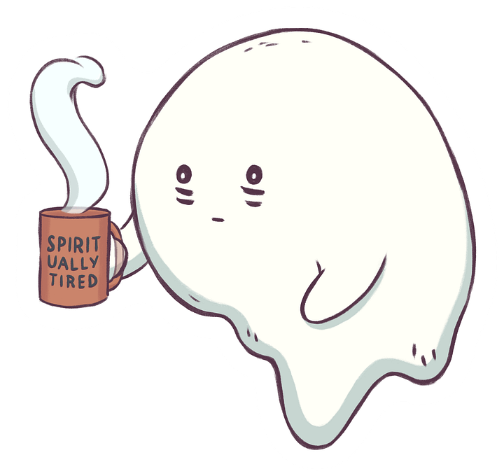 sticker : spiritually tired product image (1)