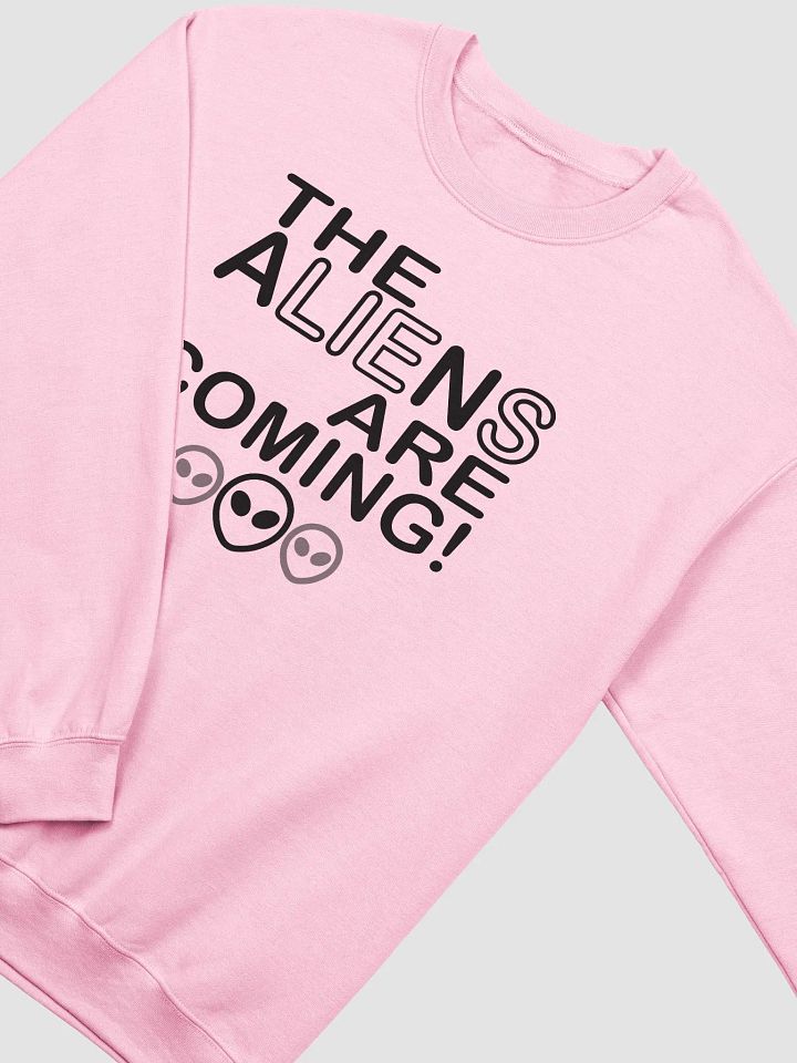 The Aliens Are Coming! - Black - Gildan Classic Crewneck Sweatshirt product image (1)