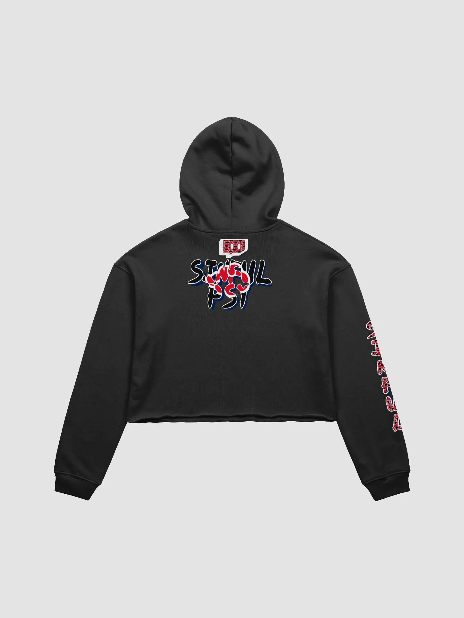 Gengar X Itachi (akatsuki) Bella+Canvas Fleece Crop Hoodie product image (2)