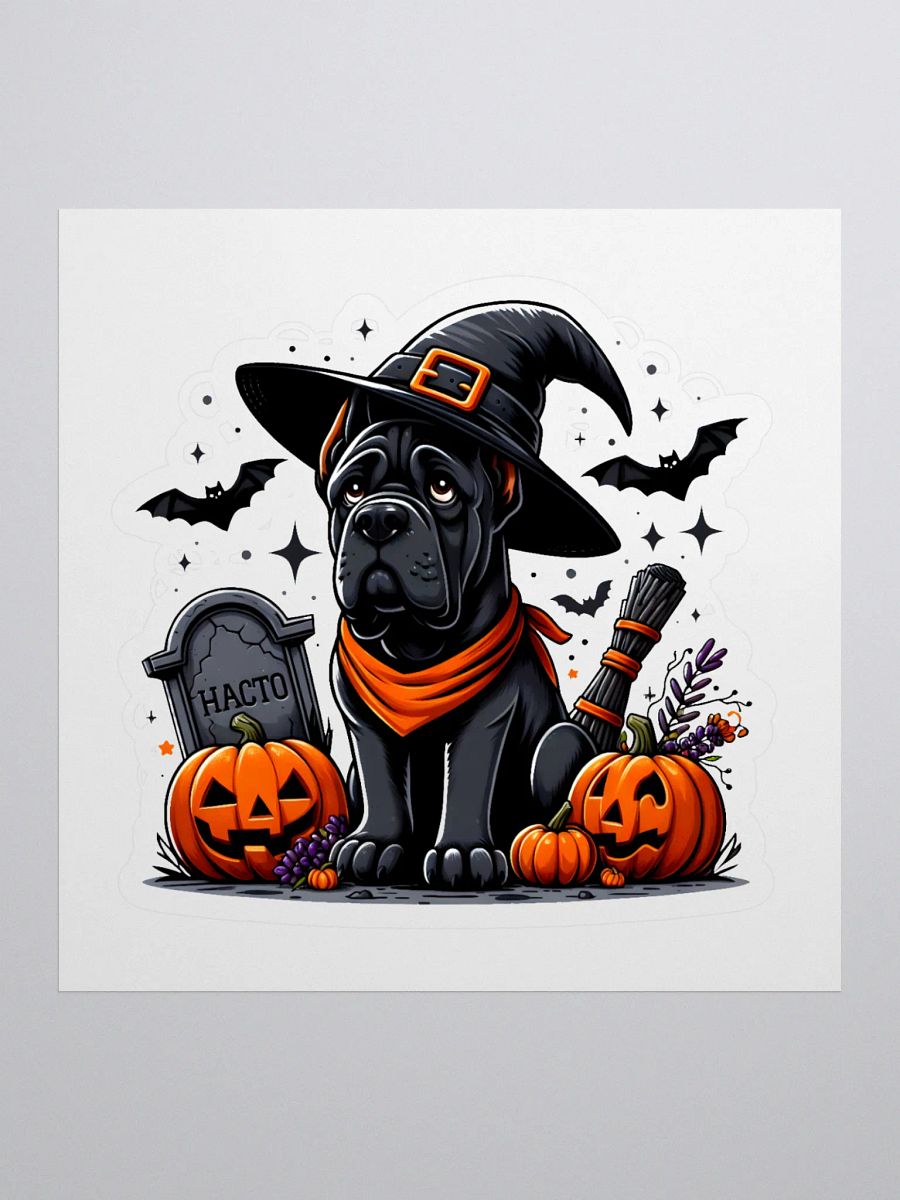 Cane Corso Witch Hat Sticker product image (1)