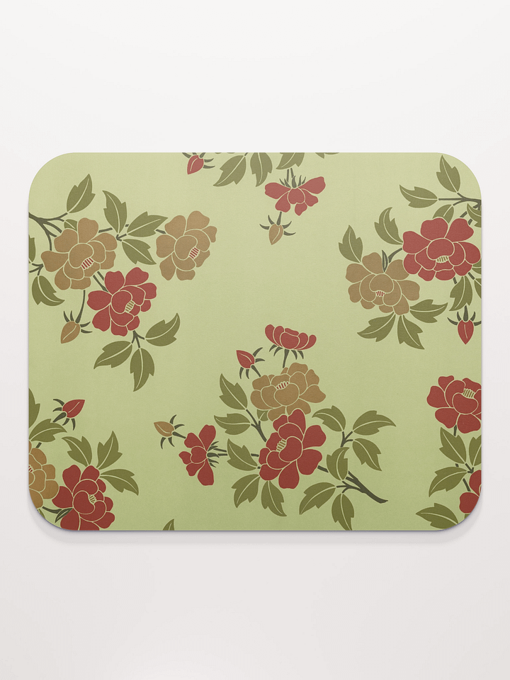 Japanese Leaves & Flowers. Mouse Pad product image (1)