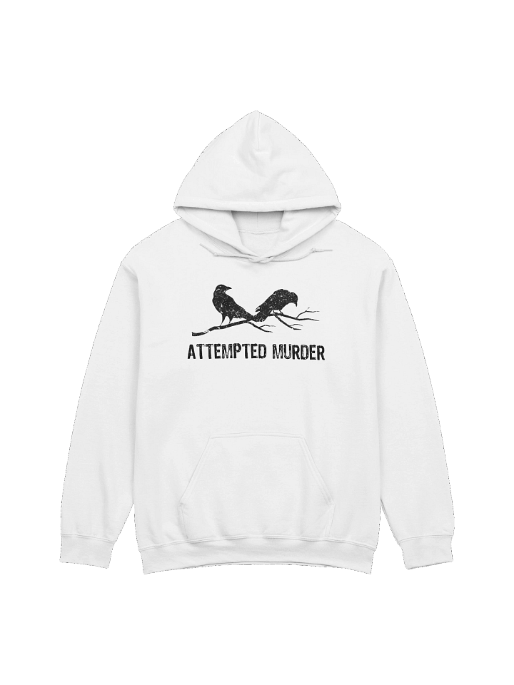 Attempted Murder Two Crows Funny Bird Pun Meme Hoodie 1WH1 product image (1)