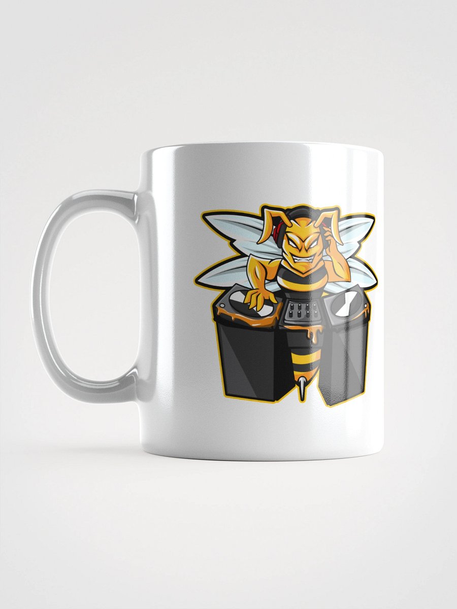 Bee Logo White Glossy Mug product image (17)