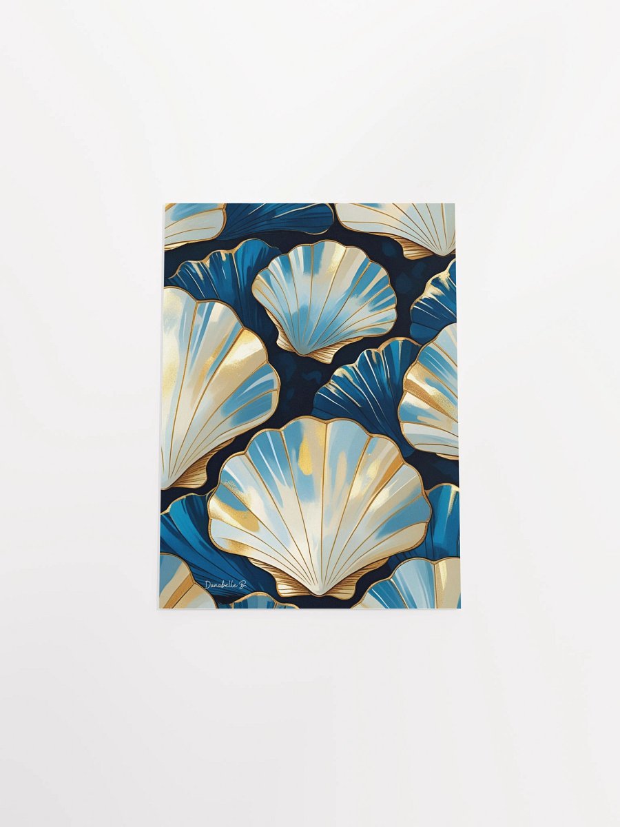 Poster artistique - Coquilles Saint-Jacques - 7 - Cadeau Déco Energie Vibratoire product image (7)