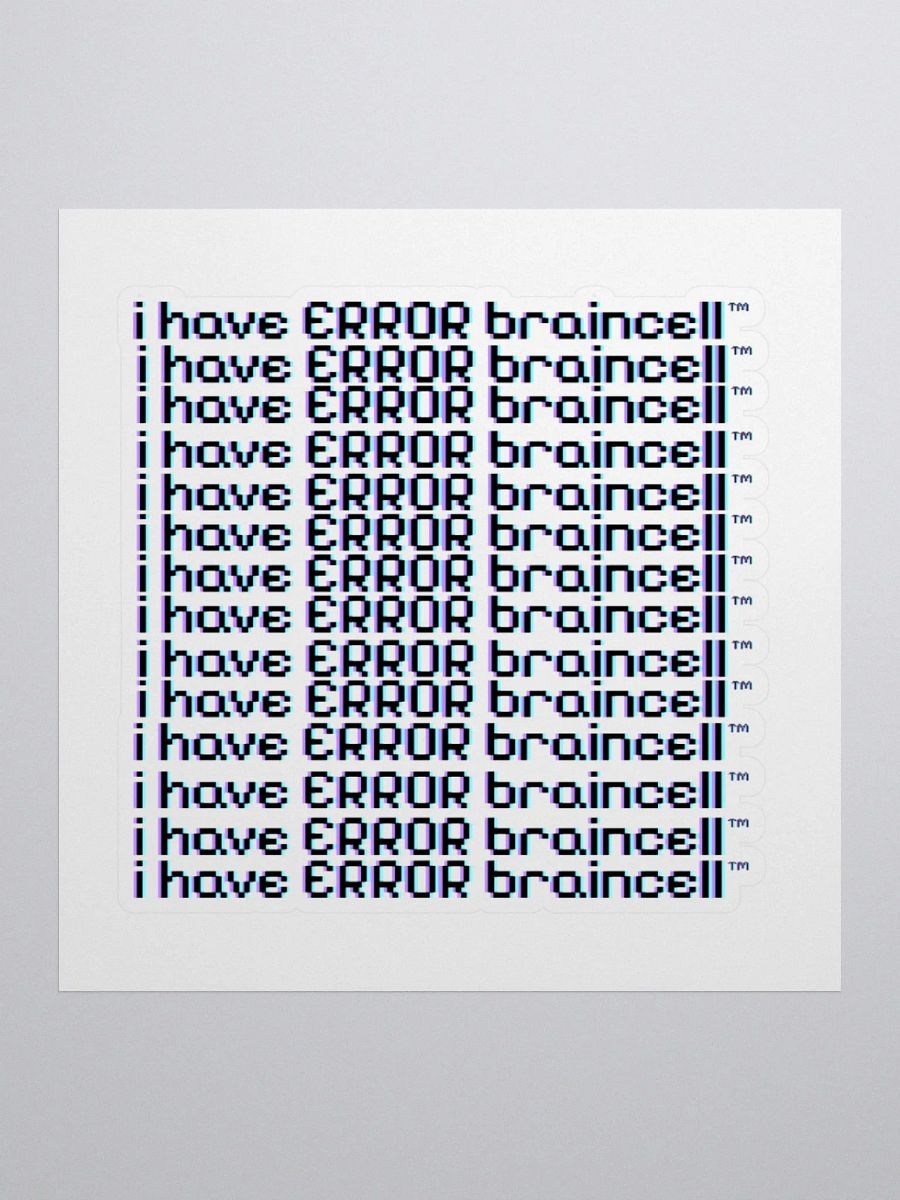 error braincell vinyl sticker product image (1)