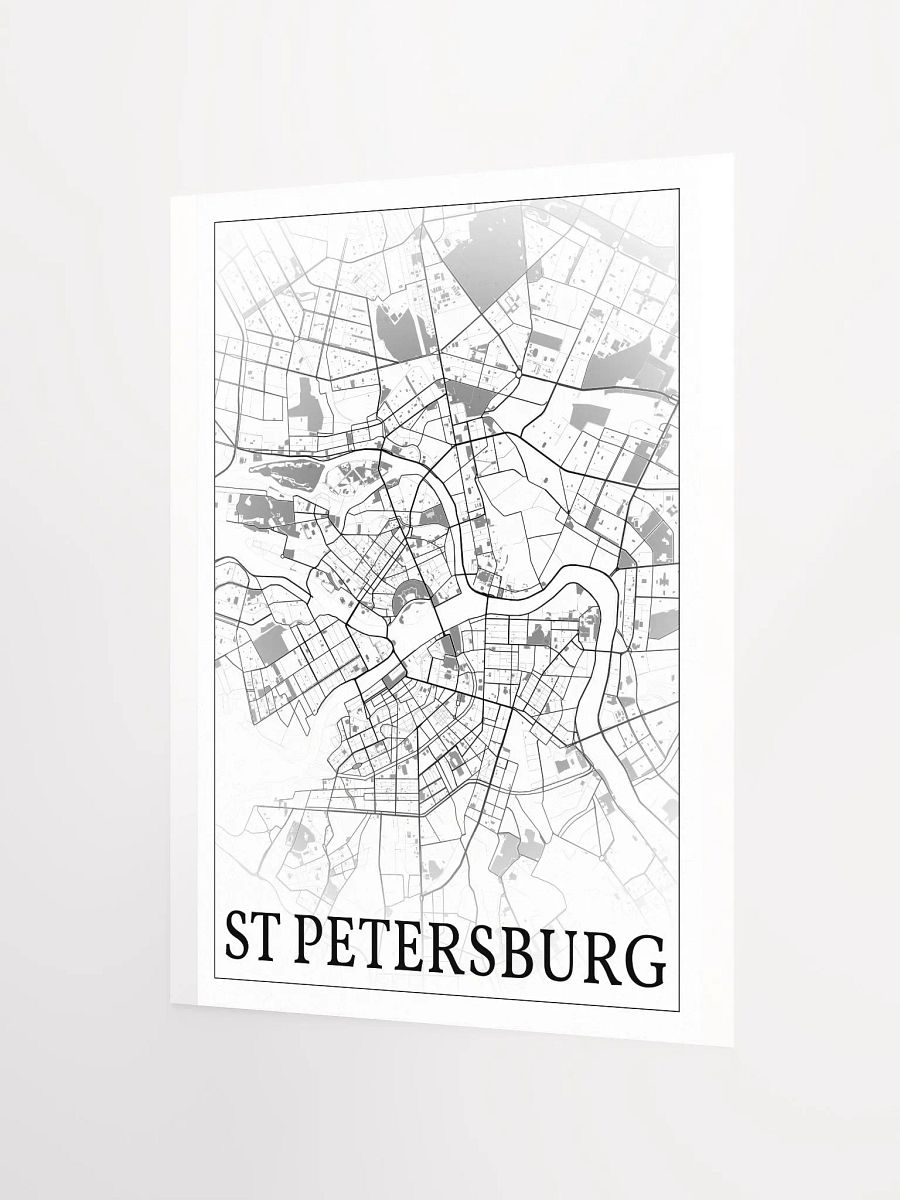 Saint Petersburg, Russia, city map print product image (7)