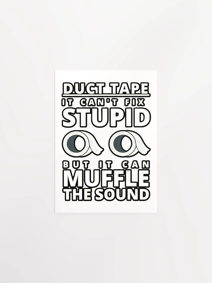 DUCTTAPE : IT CAN'T FIX STUPID BUT IT CAN MUFFLE THE SOUND product image (4)