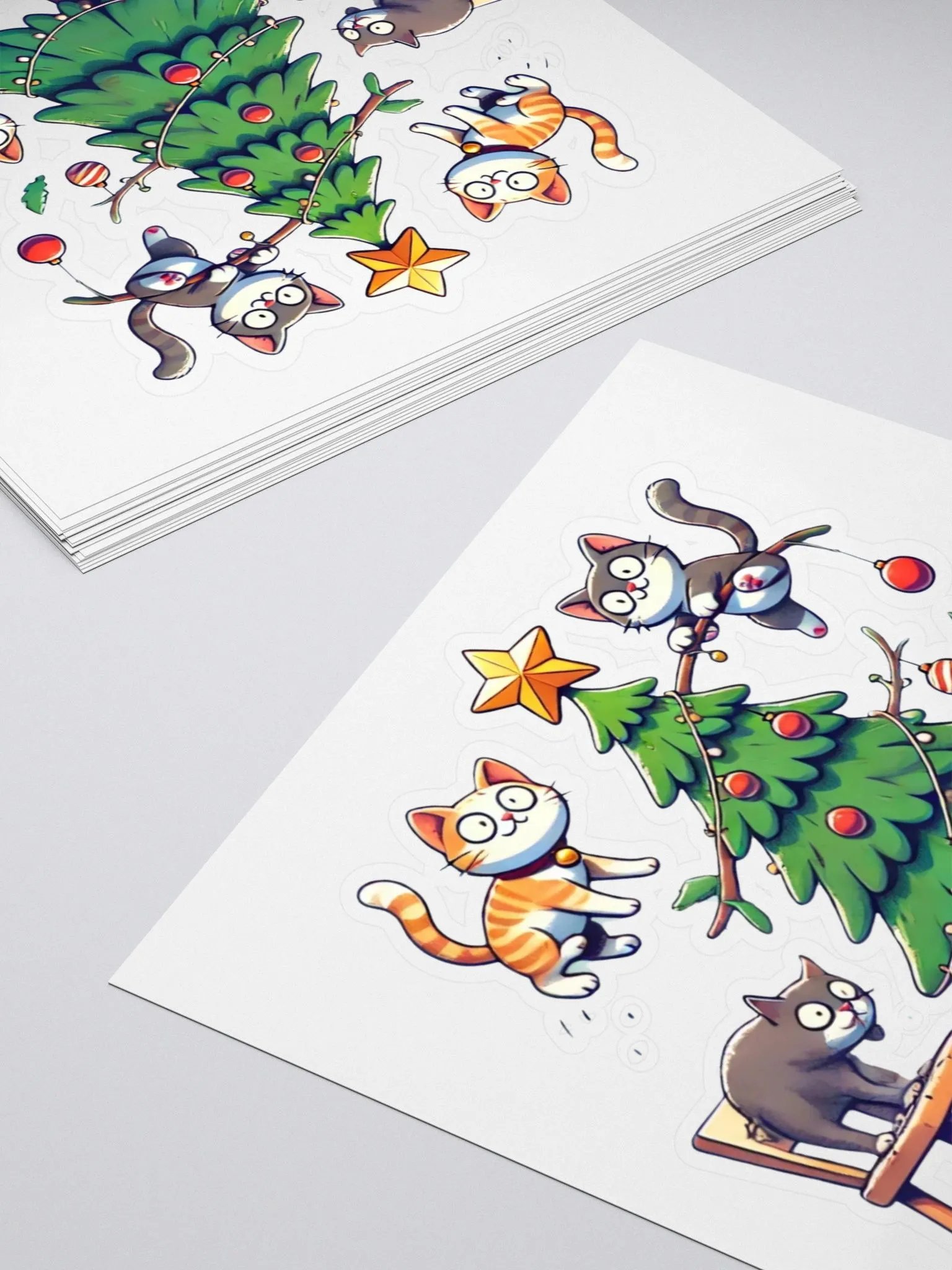 Cats & Christmas Chaos Kiss-Cut Sticker product image (4)