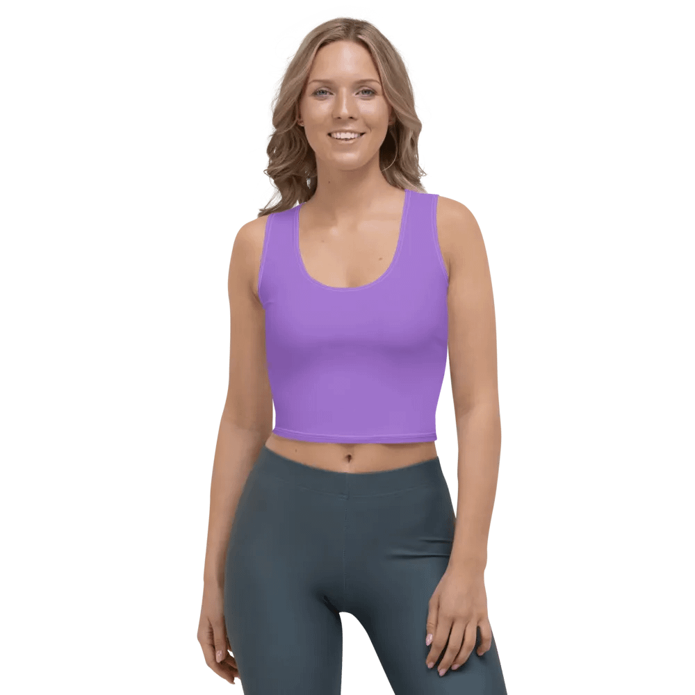 Plain Color Amethyst Crop Top product image (1)