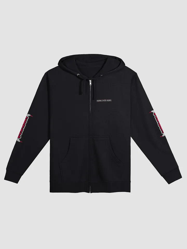 Horns Over Hoops Zip-Up Hoodie product image (1)