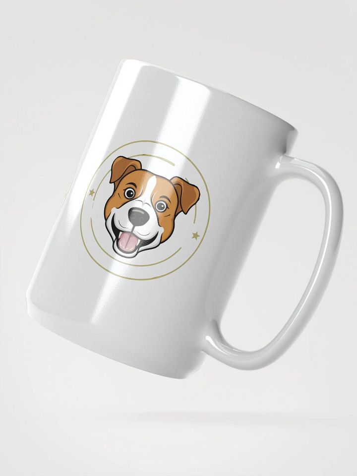 Happy Pup White Glossy Mug product image (2)