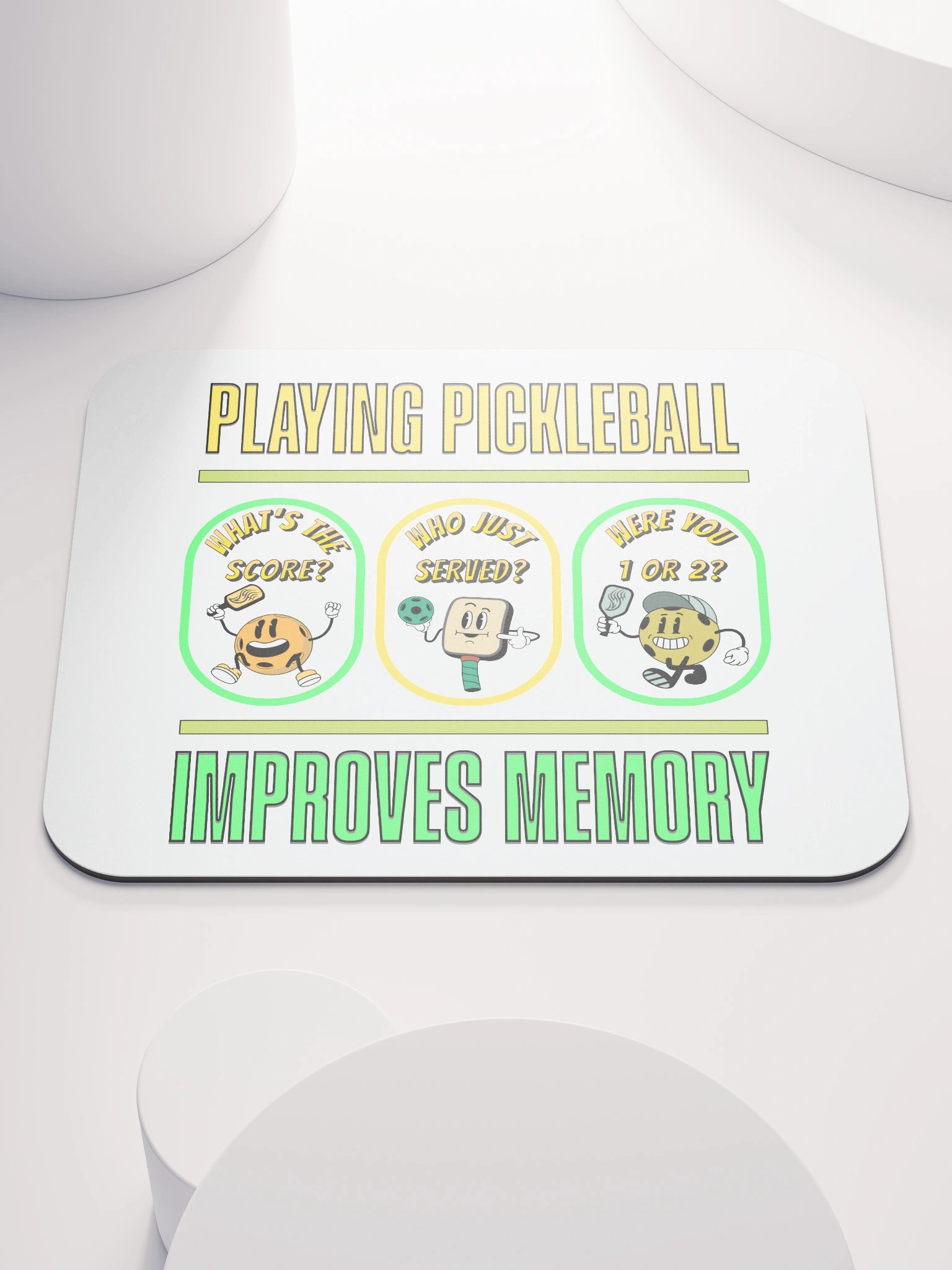 Playing Pickleball Improves Memory Booster Mouse Pad product image (1)