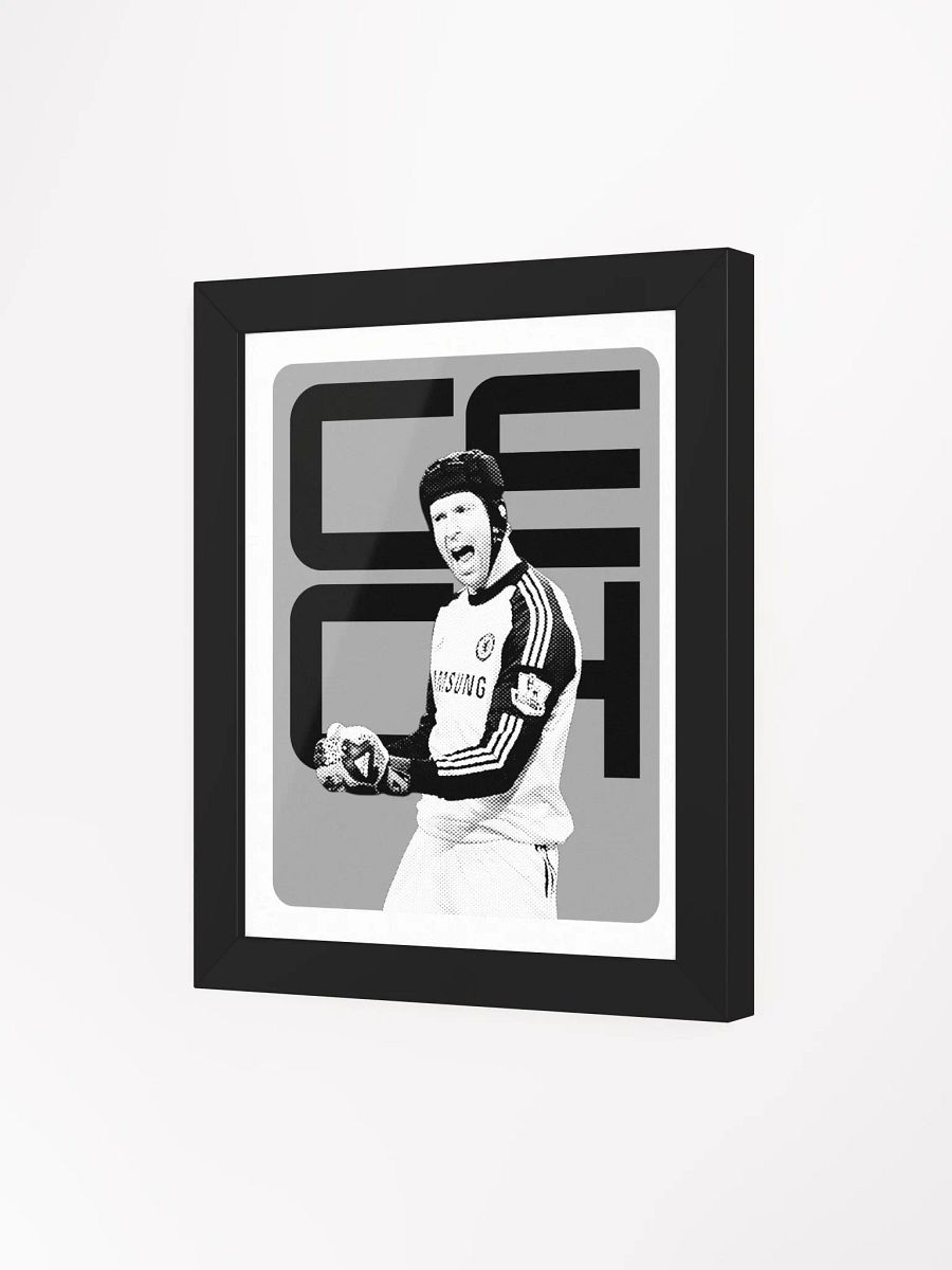 Petr Čech BW Chelsea Name Art Framed Print product image (4)
