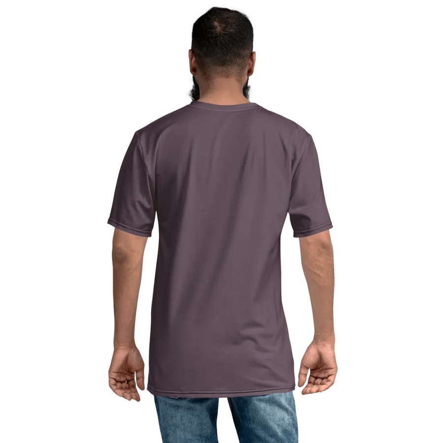 Plain Mauve Soft Summer Men's Crewneck Polyester Heavyweight Premium T-Shirt by Treasure Pie product image (8)