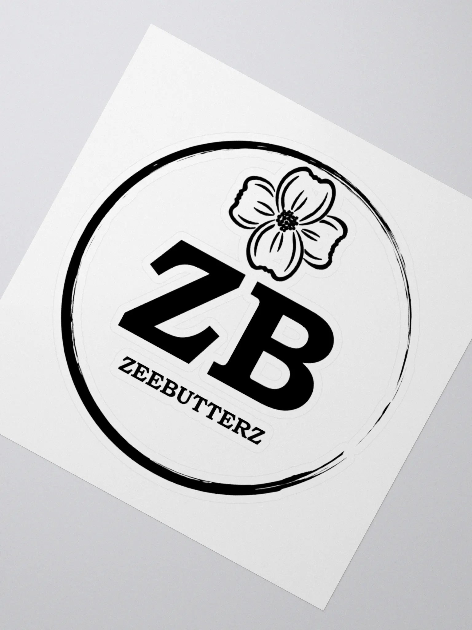 BUTTERZ logo black sticker product image (6)