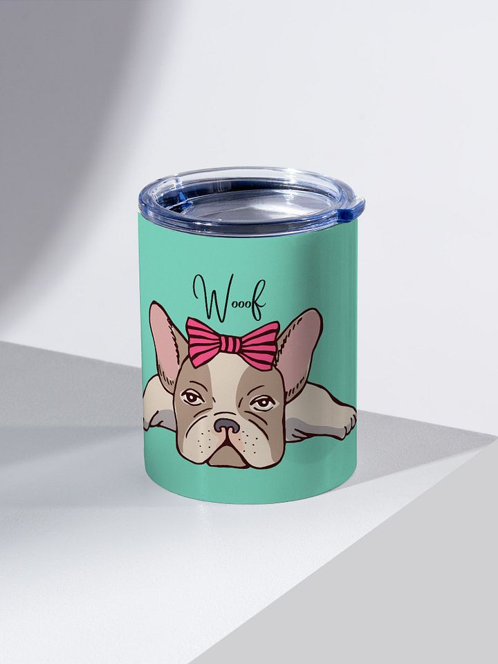 Girly French Bulldog 10oz Stainless Steel Tumbler product image (2)