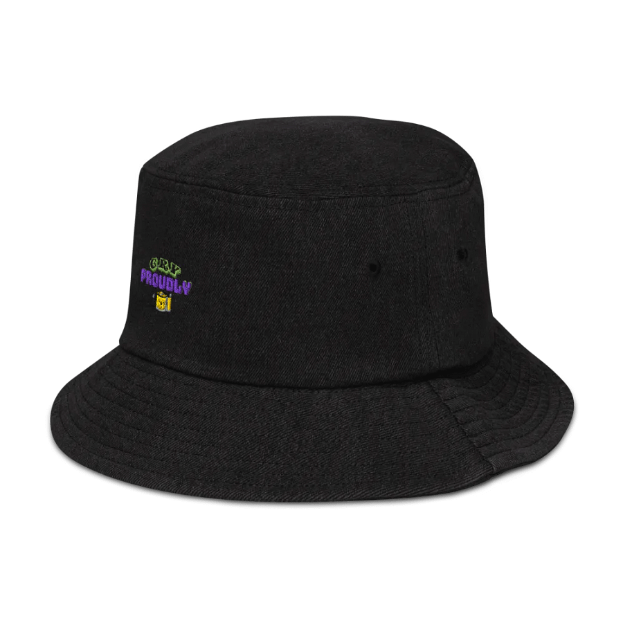 Proudly Bold Denim Bucket Hat product image (4)