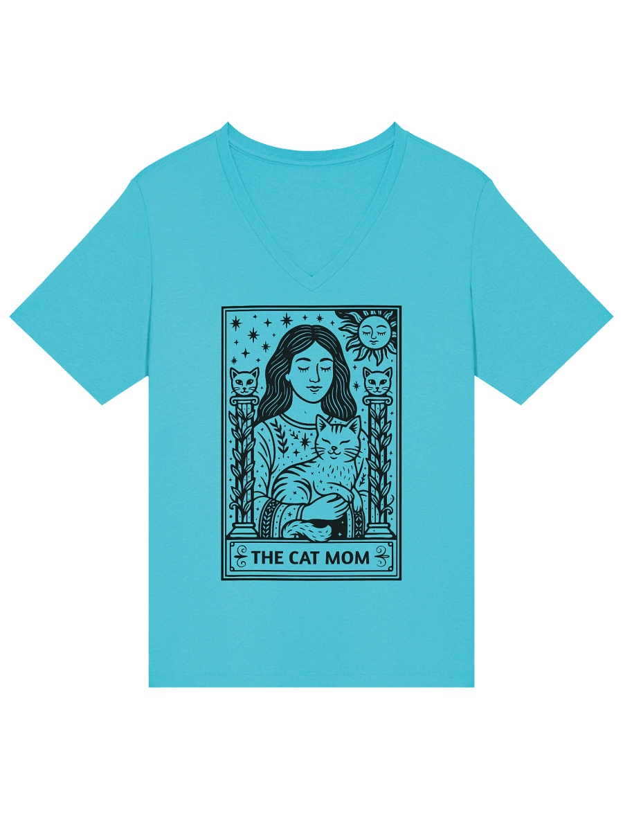 ✨ “V-Neck Cat Mom Tarot Tee” product image (9)