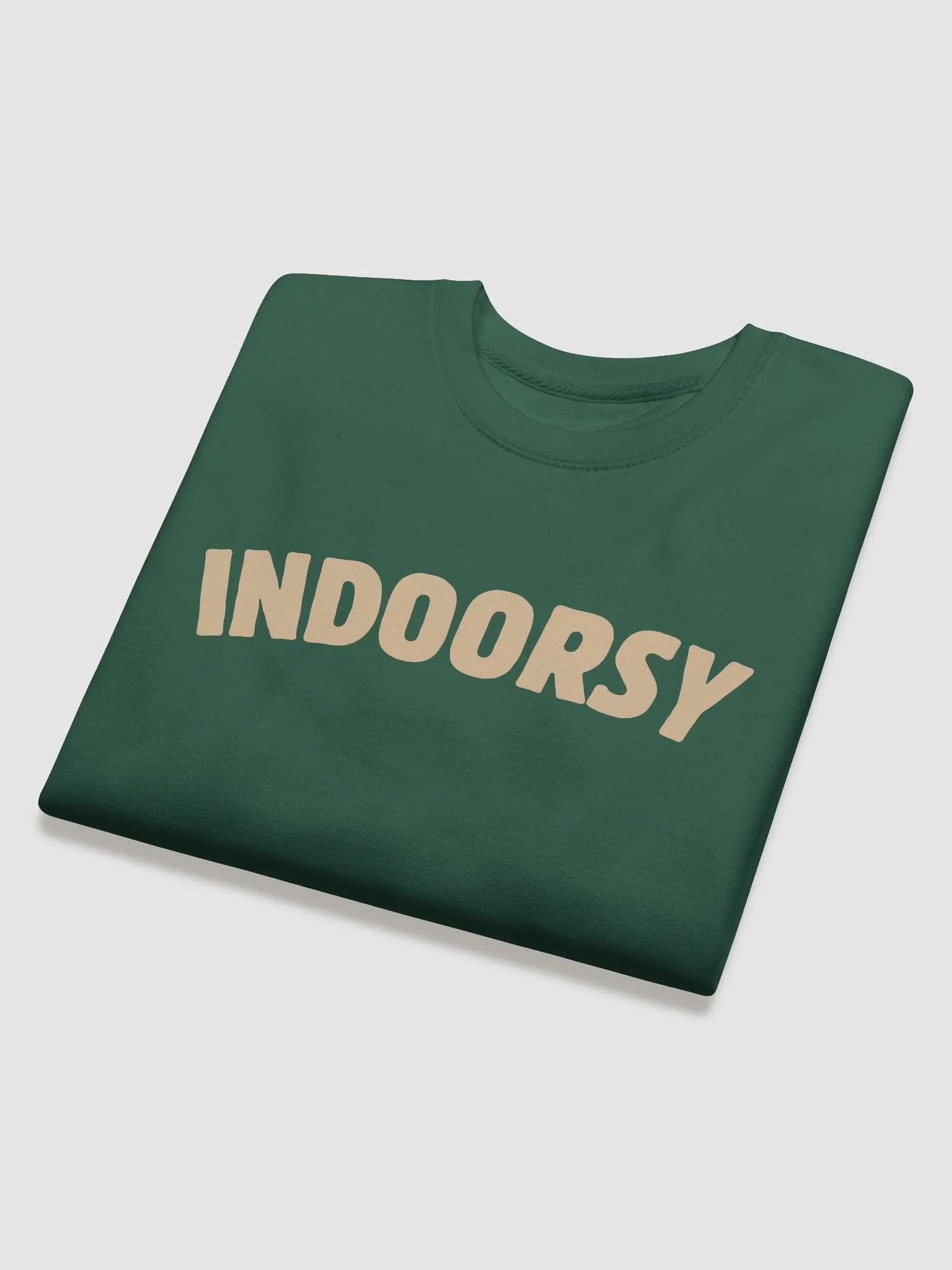 Indoorsy Sweatshirt (Tan Text) product image (4)