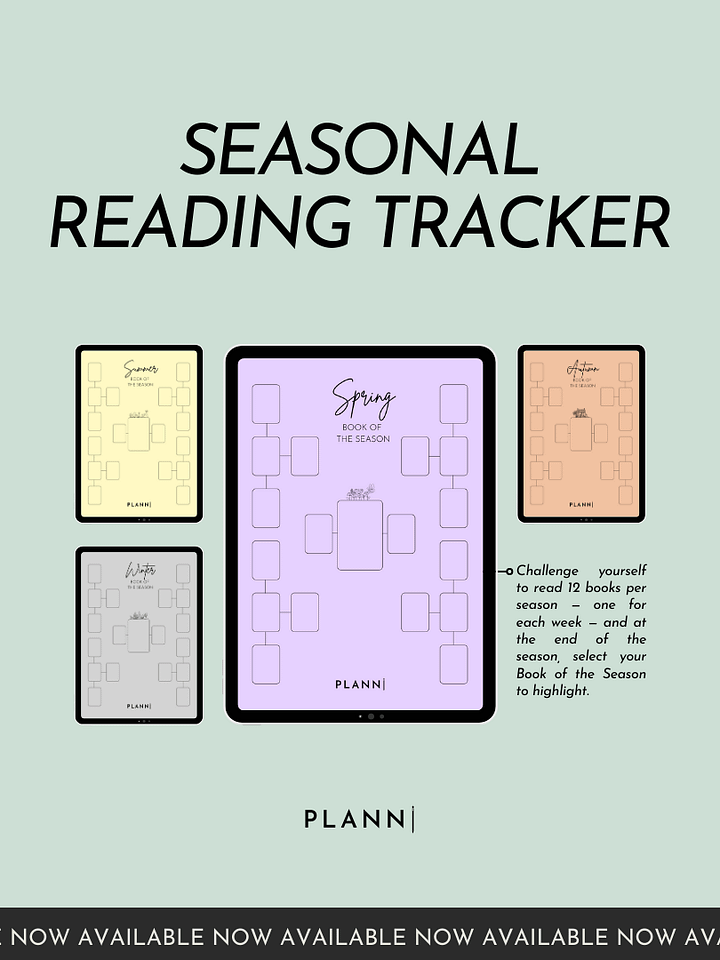 Seasonal Reading Tracker | PLANNI product image (1)