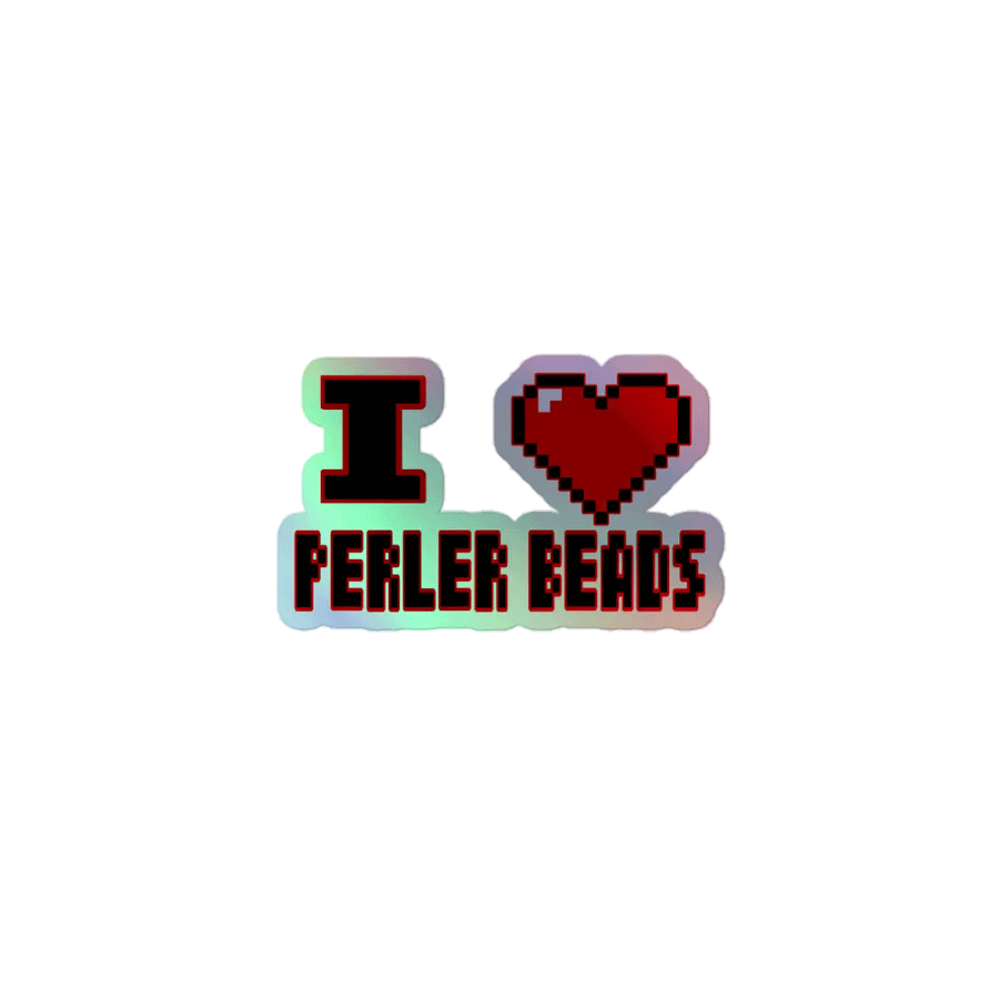 I Heart Perler Bead 2 Sticker product image (1)