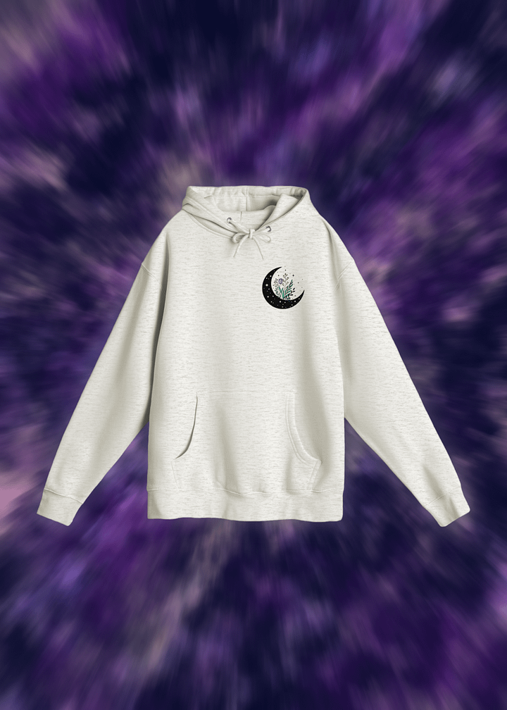 Celestial Blossom Crescent Hoodie Light product image (16)
