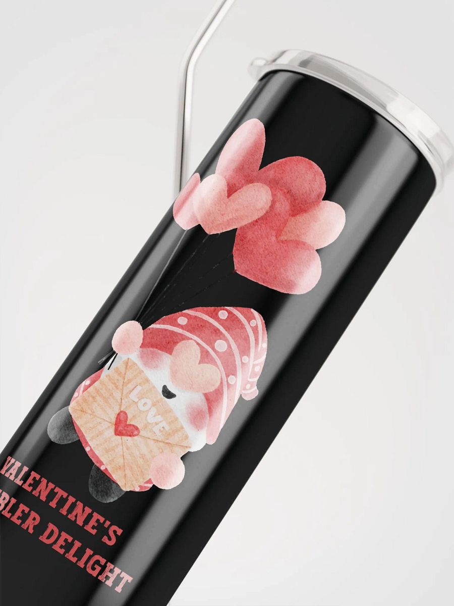 Cupid Gnome Valentine's Tumbler Delight: Eco-Friendly Love in Every Sip product image (5)