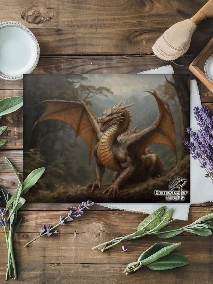 Enchanted Forest Dragon: Fantasy Art Poster product image (2)