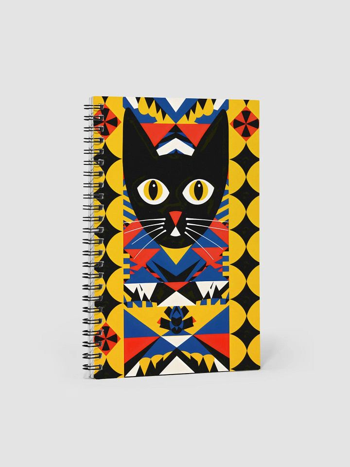 Geometric Cat Dreams Spiral Notebook product image (1)
