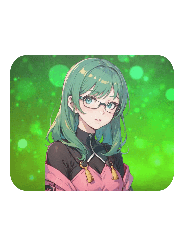 (GREEN Waifu) K Classic Mouse Pad product image (2)