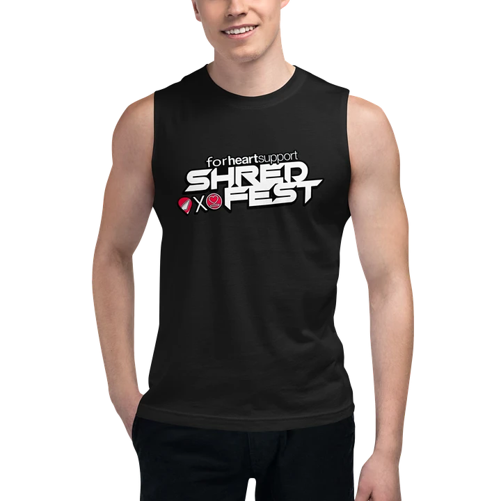 Shredest x Heartsupport Muscle T product image (1)