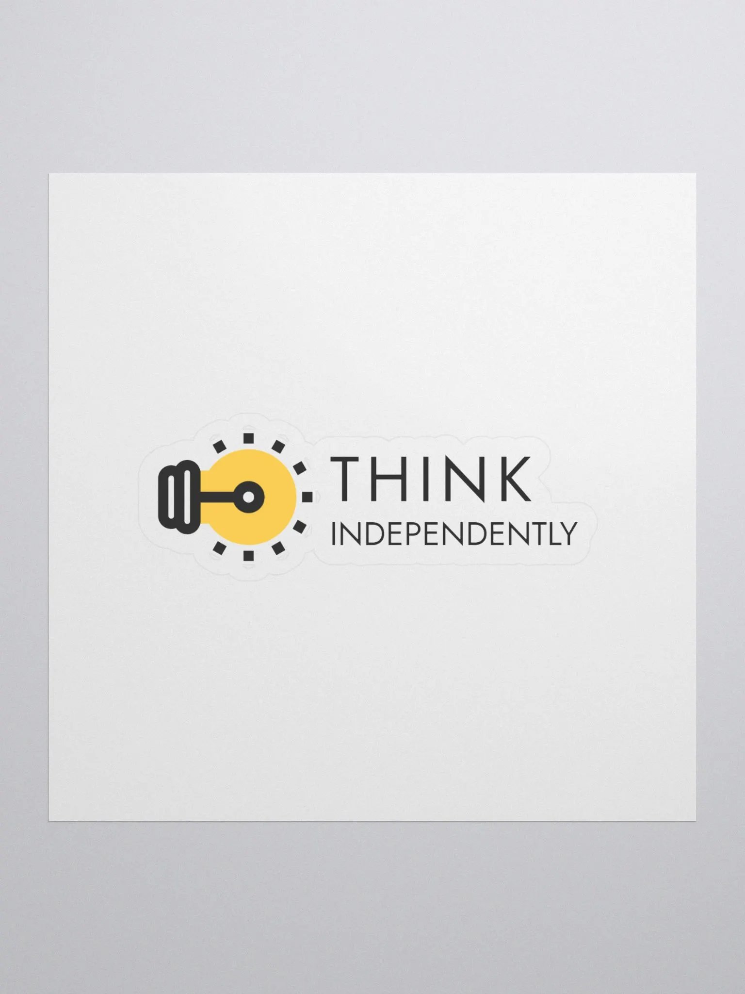 Think Independently Light Bulb Stickers product image (1)