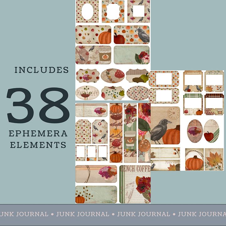October Aesthetic - Printable Ephemera Set 1 V1 product image (2)