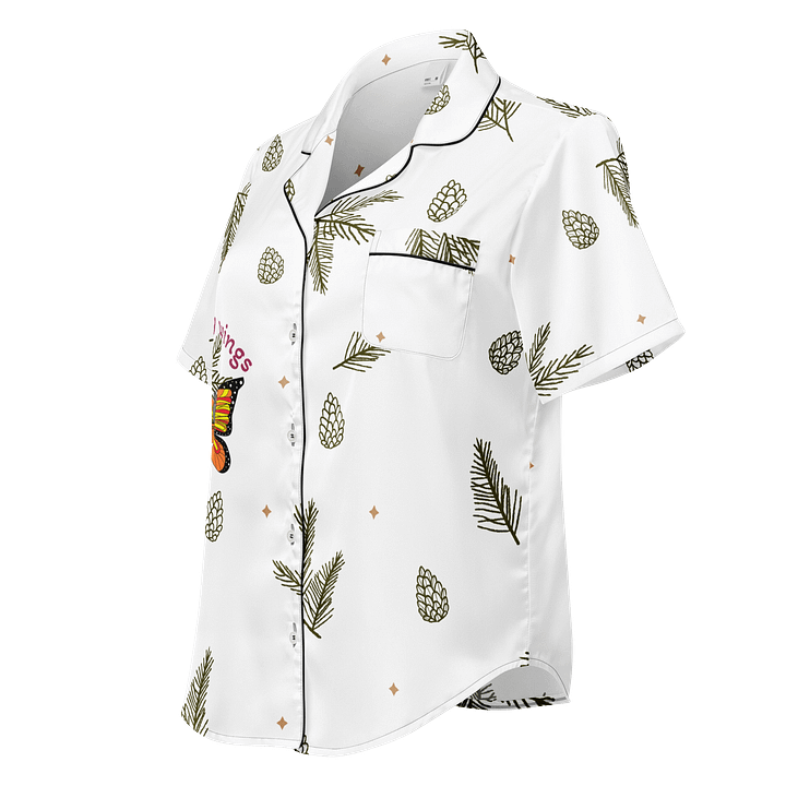 Whimsical Pine Cone Dreams Women's Pajama Top product image (1)