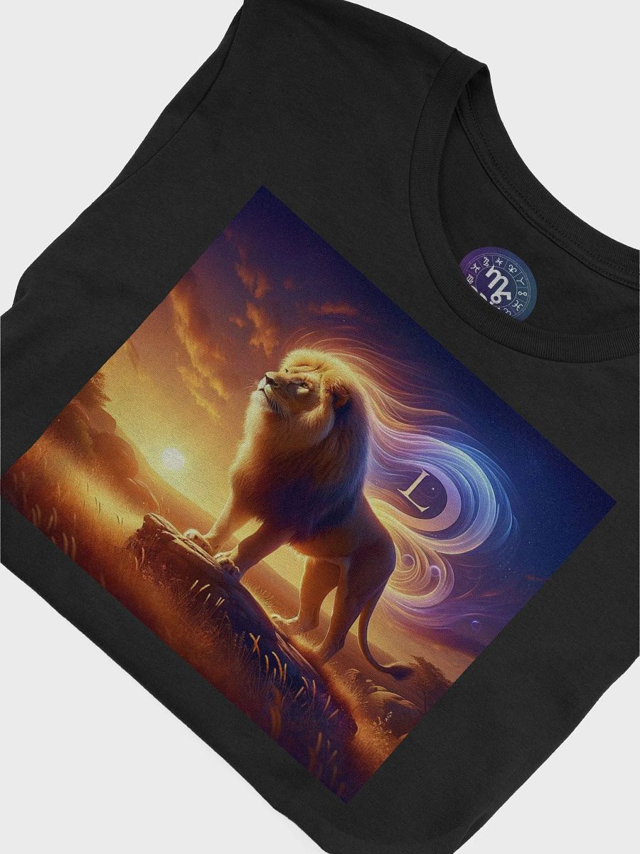 Unisex Leo Zodiac T-Shirt - Radiant Lion Sunset Design, Astrology Gift product image (8)