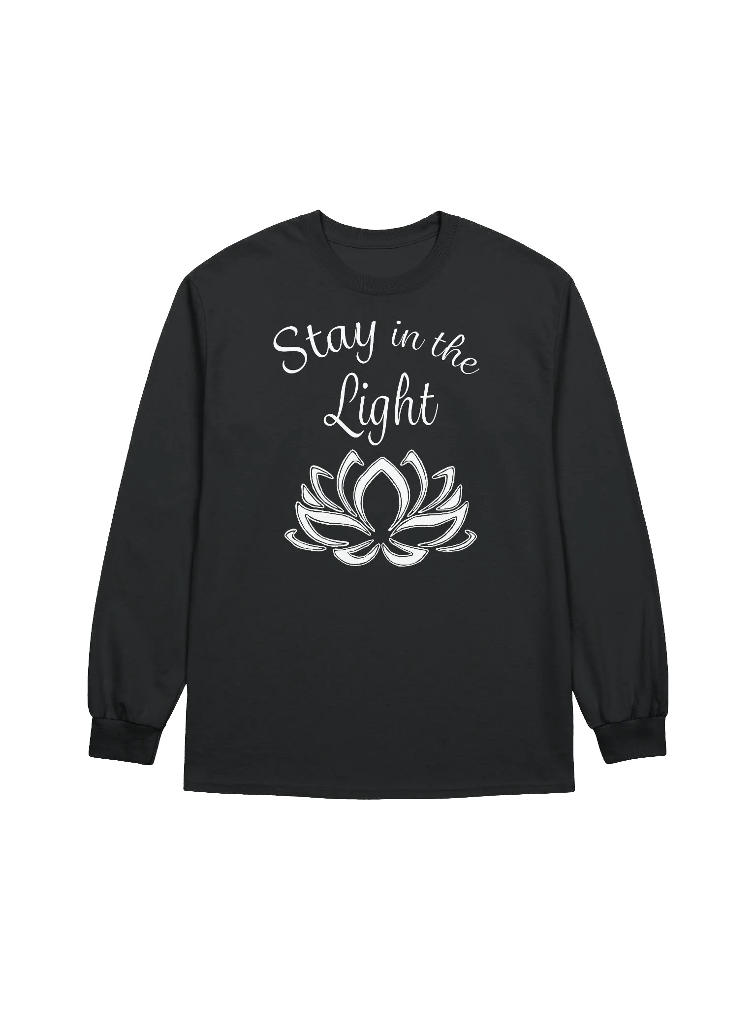 Stay in the Light Long-sleeve T-shirt - white print product image (4)