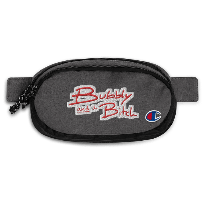 Bubbly and a B*tch (red bubble design) champion fanny pack product image (1)