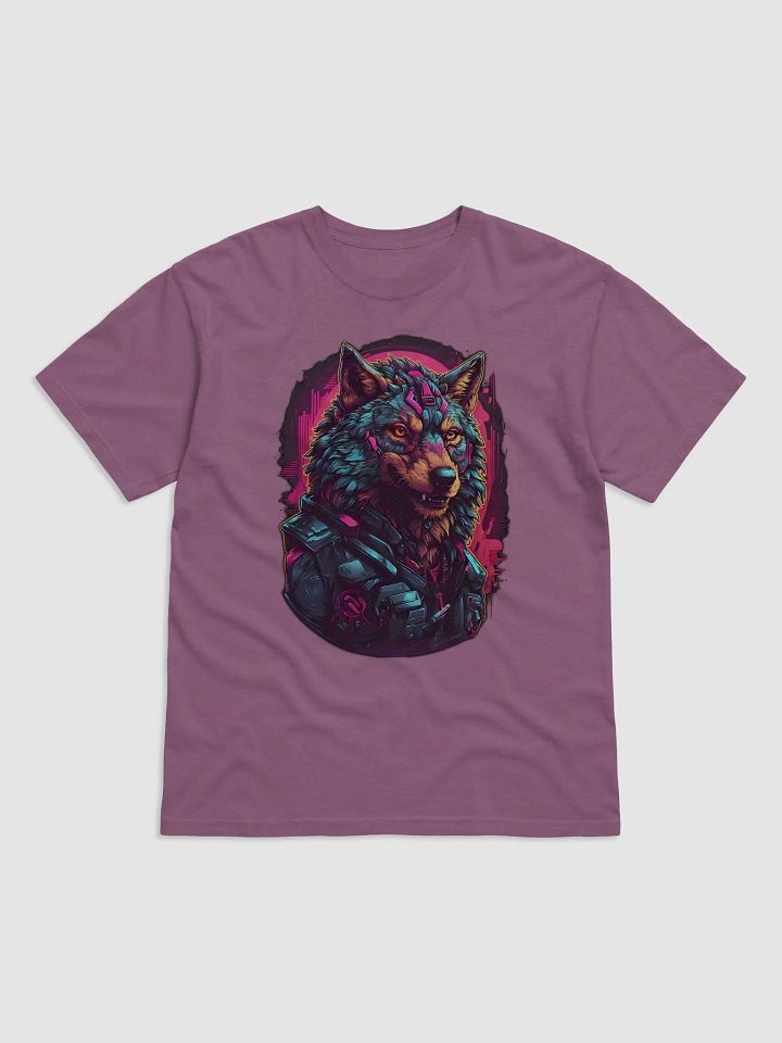 Neon Wolf Cyberpunk T-Shirt product image (3)