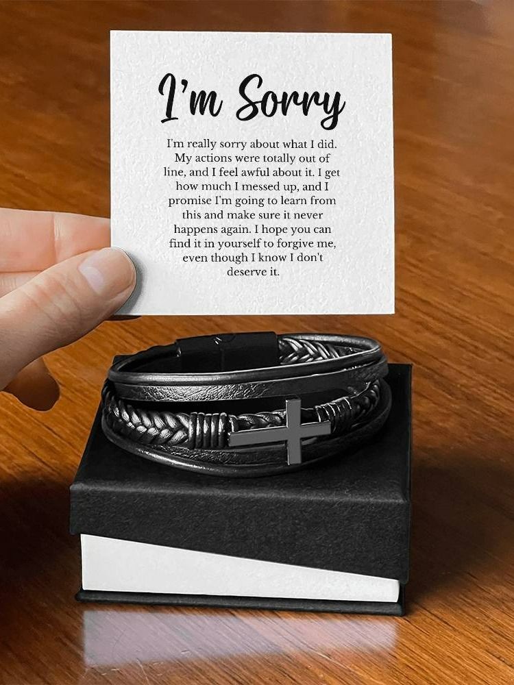I'm Sorry Cross Bracelet - Please Forgive Me product image (16)