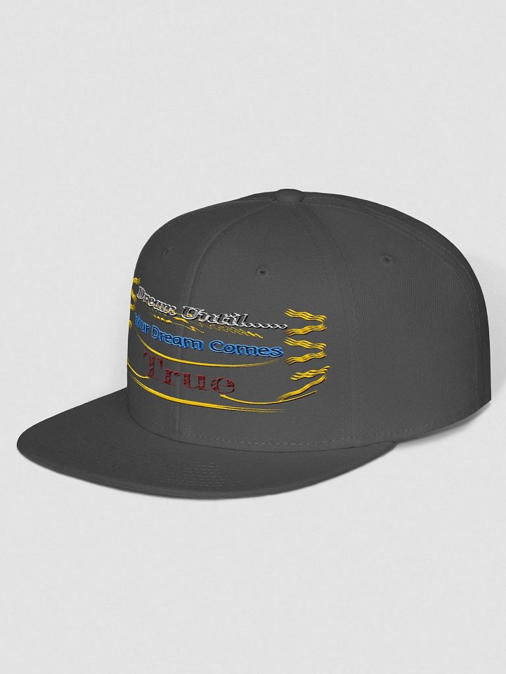 Dream Until.. Your Dream Comes True - Embroidered - Wool Blend Snapback Cap product image (2)