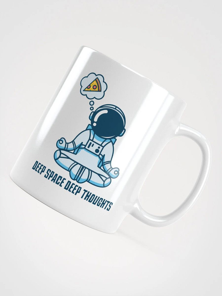 Deep Space, Deep Thoughts – Funny Meditating Astronaut Mug product image (4)