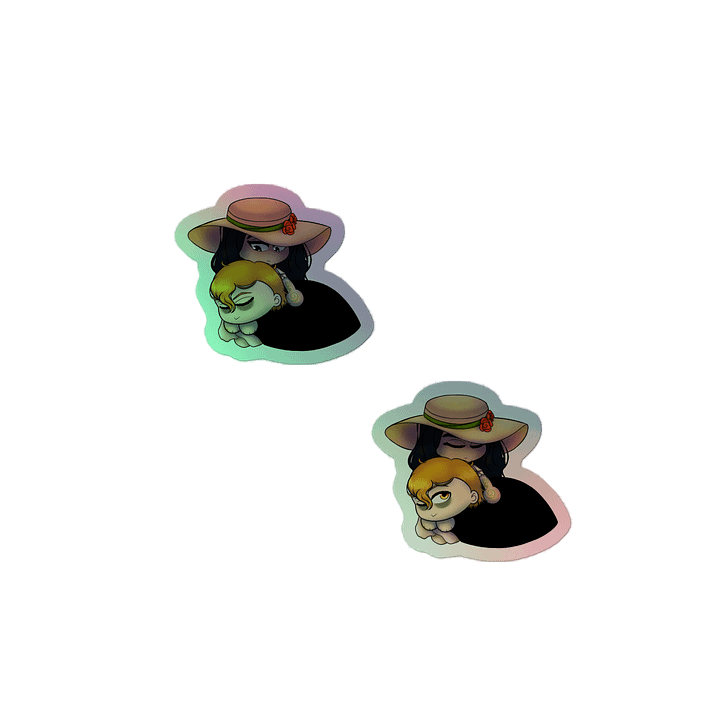 Rosine and Corvin Resting Holographic Stickers product image (2)